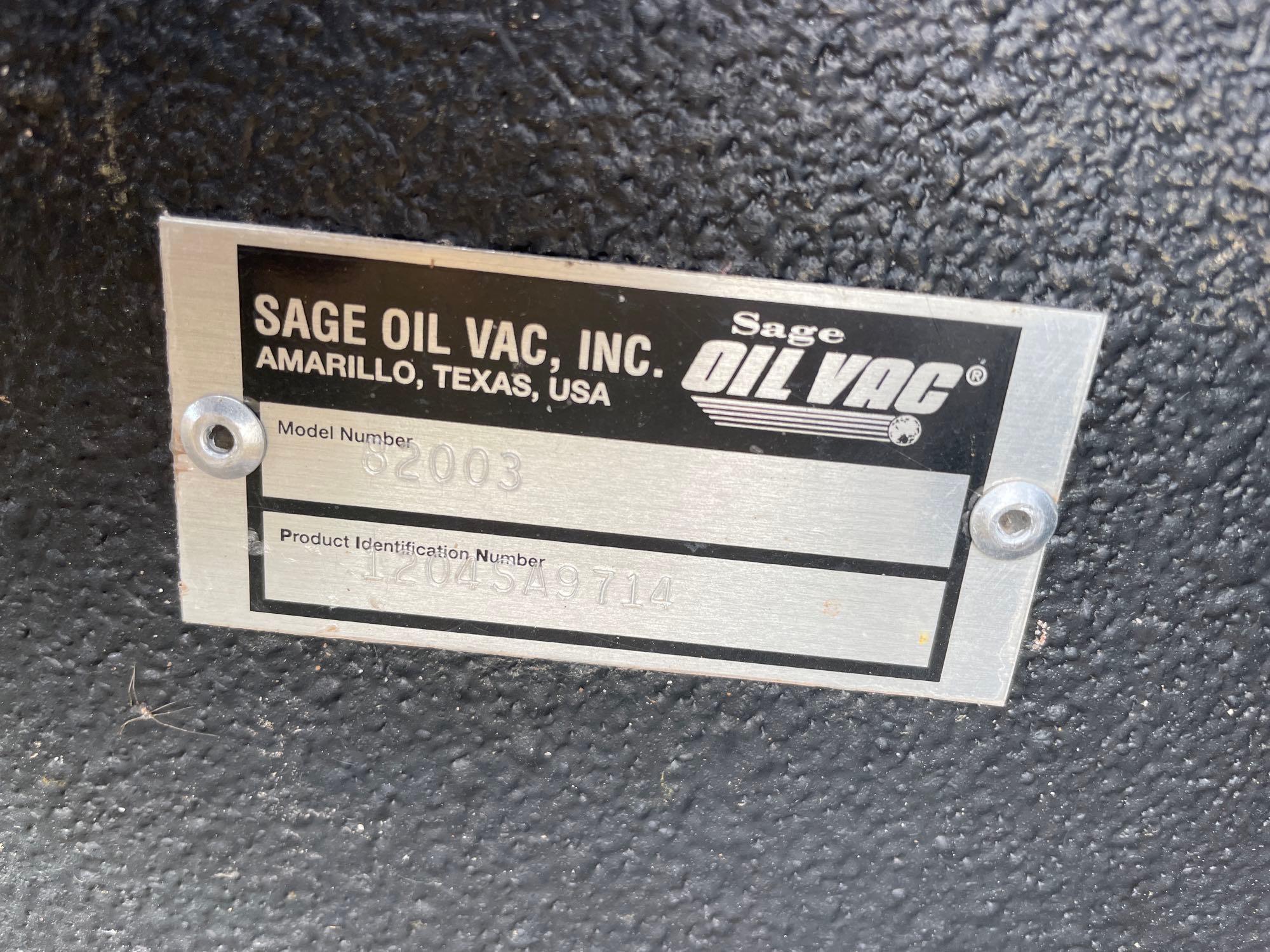 Sage Oil Vac 20 ft. Container - Unused