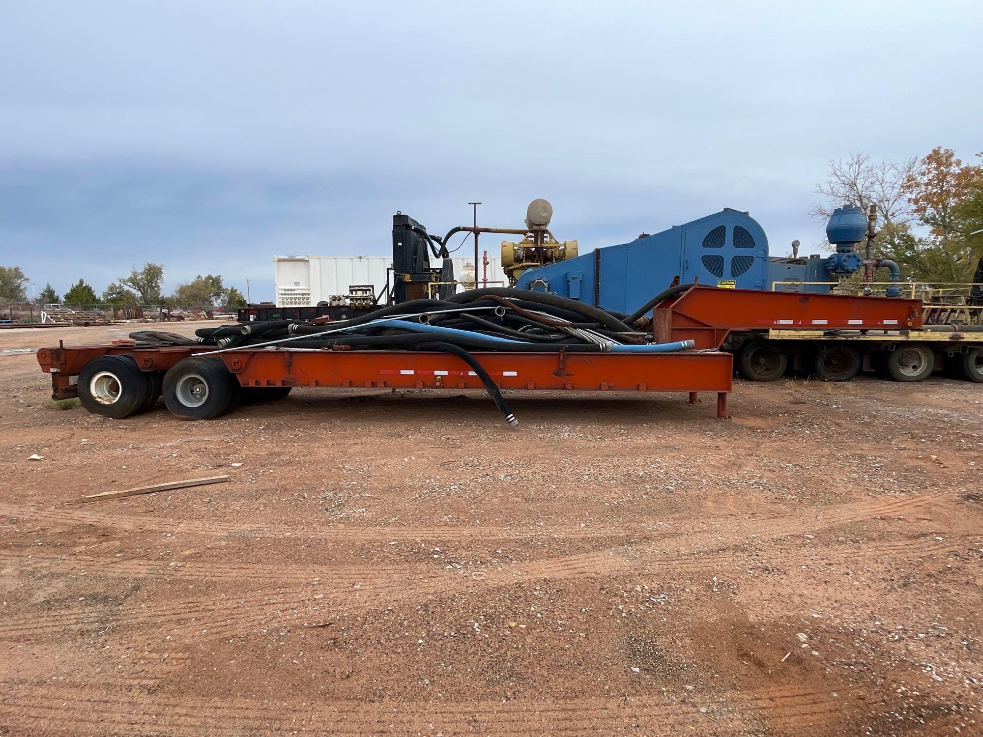 T/A Lowboy Trailer w/ Contents