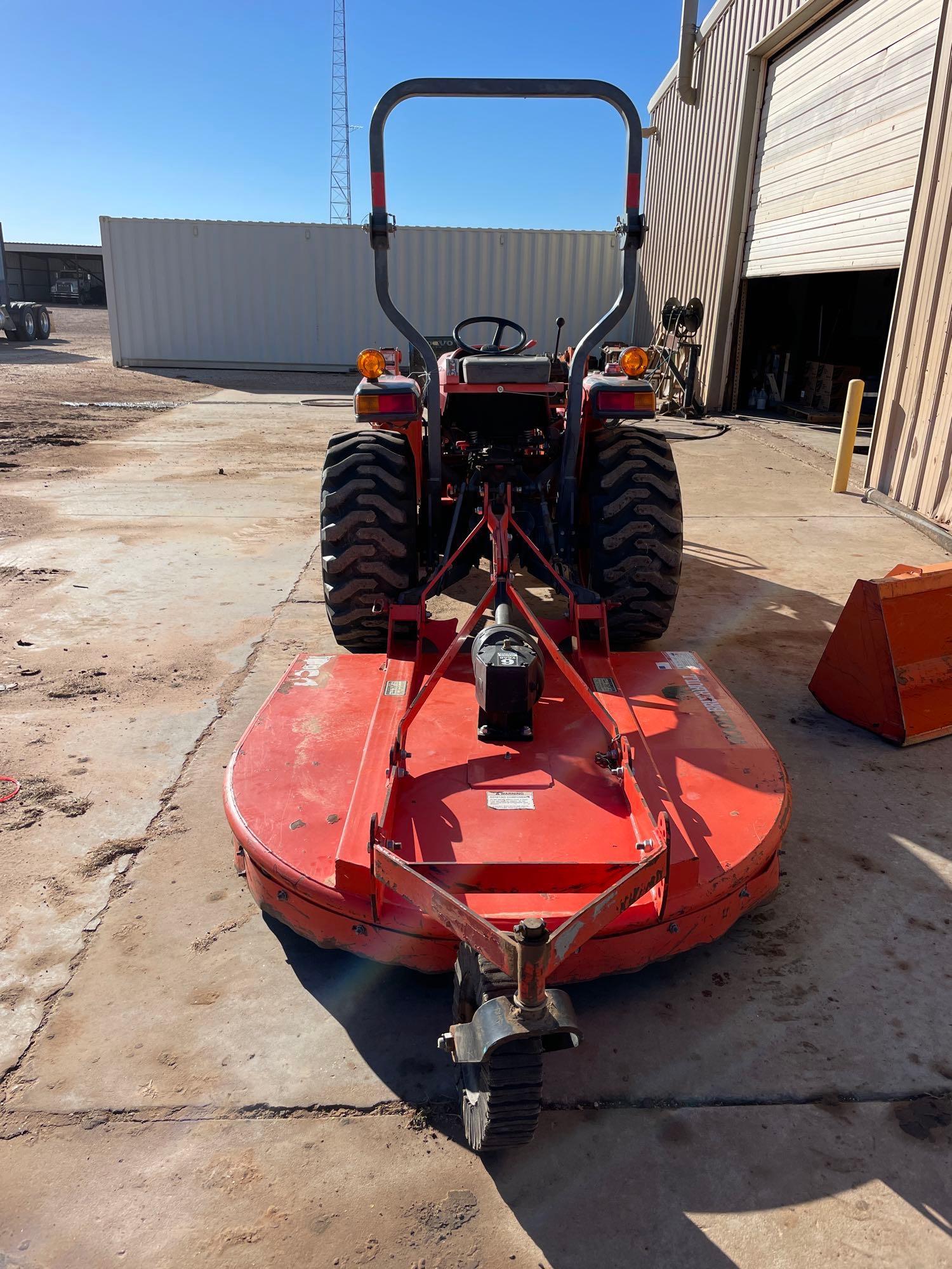 Kubota L3200HST 2WD Tractor with Rotary Cutter