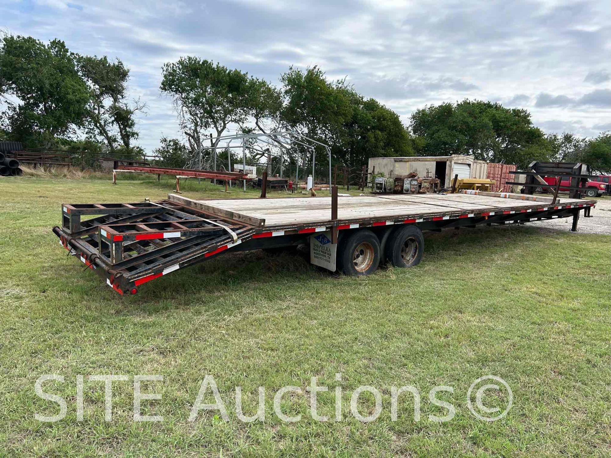 2013 Falcon T/A Flatbed Trailer w/ Ramp