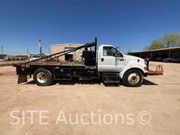 2013 Ford F650 SD Gin Pole Truck