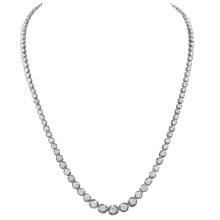14k White Gold 11.24ct Diamond Necklace