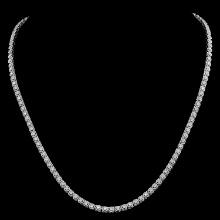 14K White Gold and 2.51ct Diamond Necklace