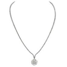 14k White Gold 8.69ct Diamond Necklace