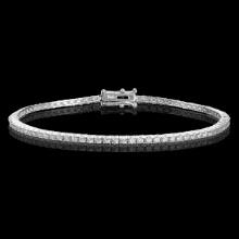 14k White Gold 2.29ct Diamond Bracelet