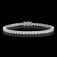 18k White Gold 8.11ct Diamond Bracelet