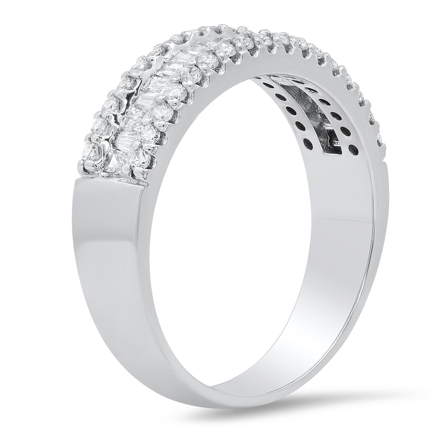 14K White Gold Setting with 0.84ct Diamond Ladies Ring