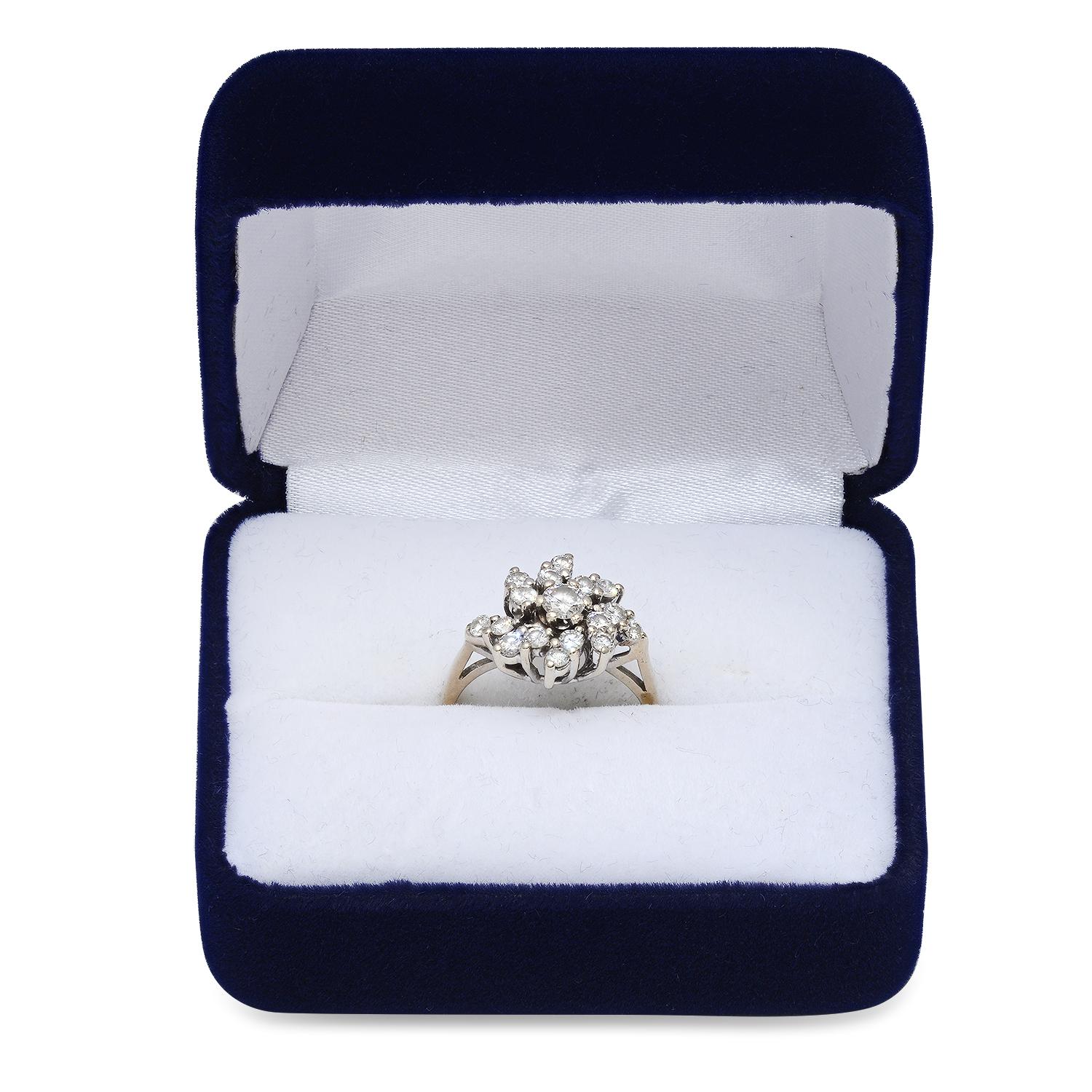 14K White Gold Setting with 0.70ct Diamond Ladies Ring