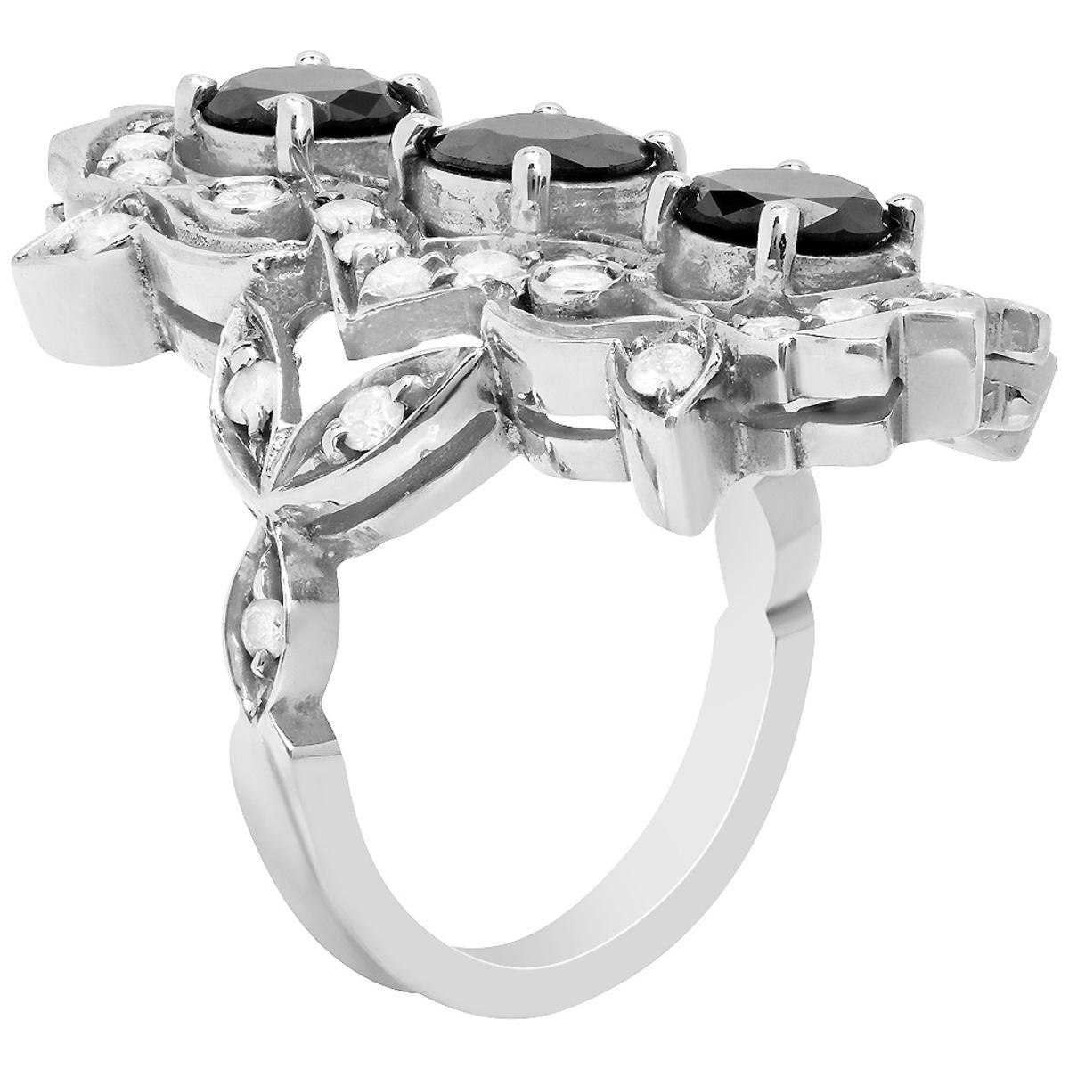 14k White Gold 2.76ct & 1.75ct Diamond Ring