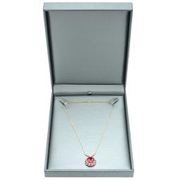 14K Yellow Gold, 11.86ct Tourmaline, 3.62ct Ruby and 3.28ct Diamond Necklace