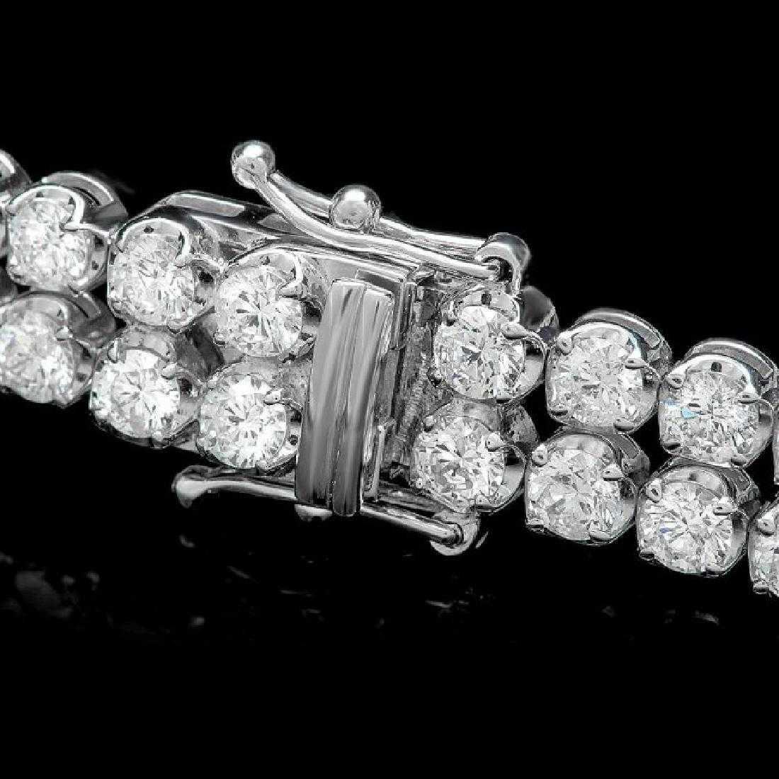 18K White Gold and 9.95ct Diamond Bracelet