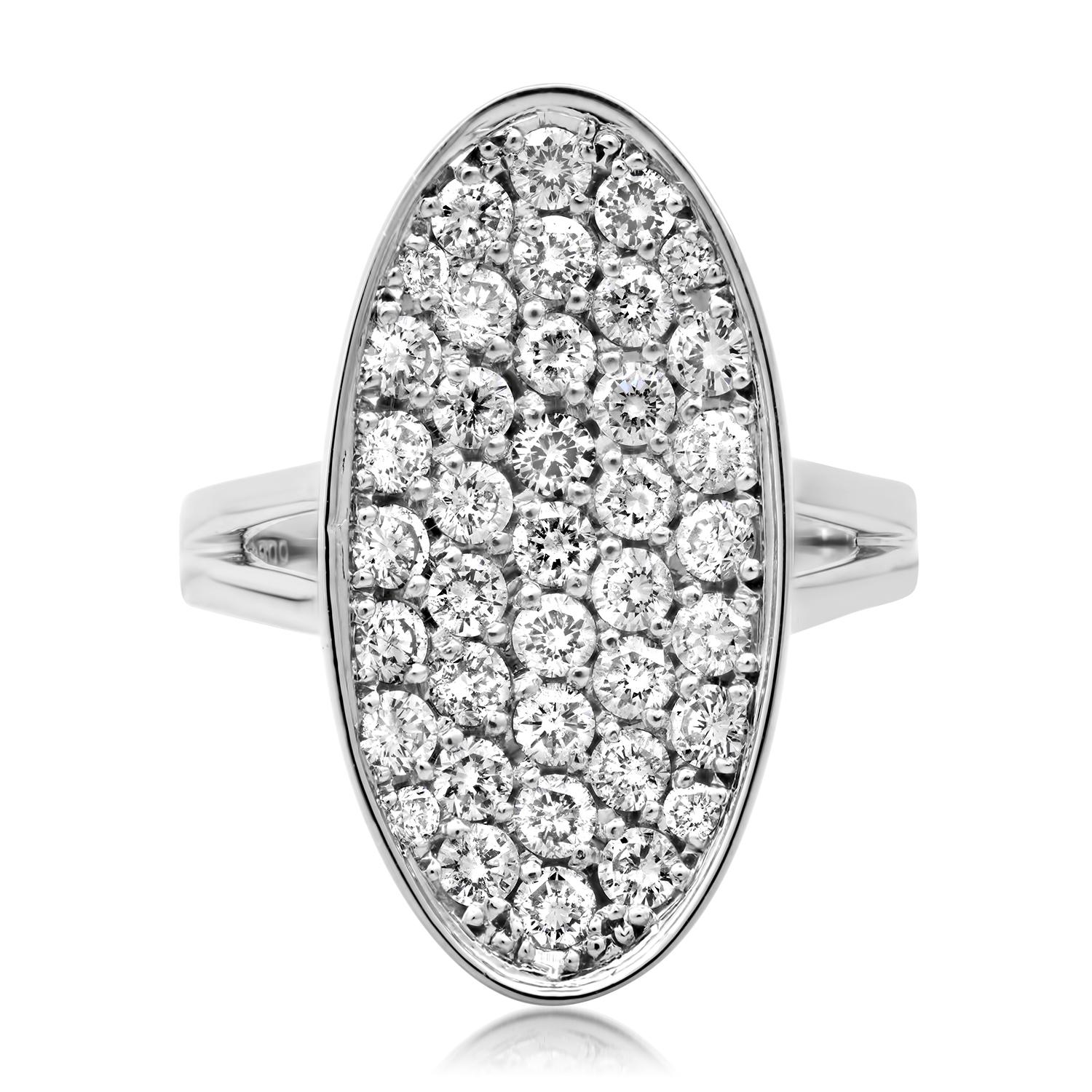 Platinum Setting with 1.45tcw Diamond Ladies Ring