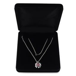 Platinum Setting with 2.91ct Pink Tourmaline and 0.96ct Diamond Necklace