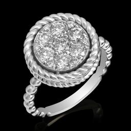 14k White Gold 1.09ct Diamond Ring