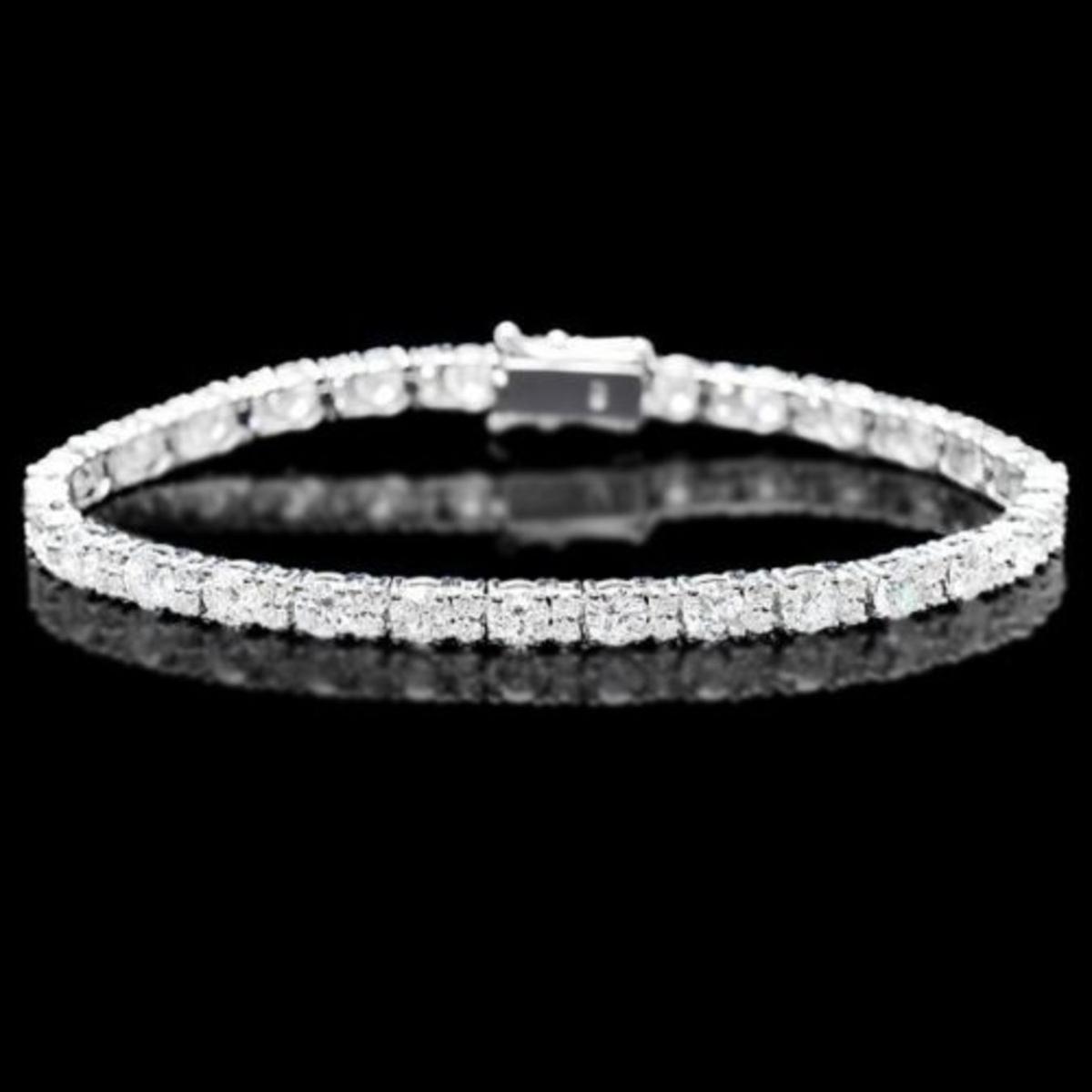 18K Gold 8.69ct Diamond Bracelet