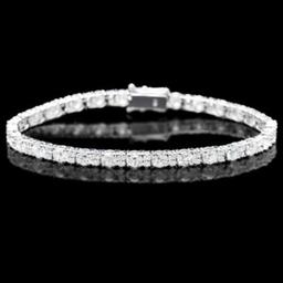 18K Gold 8.69ct Diamond Bracelet