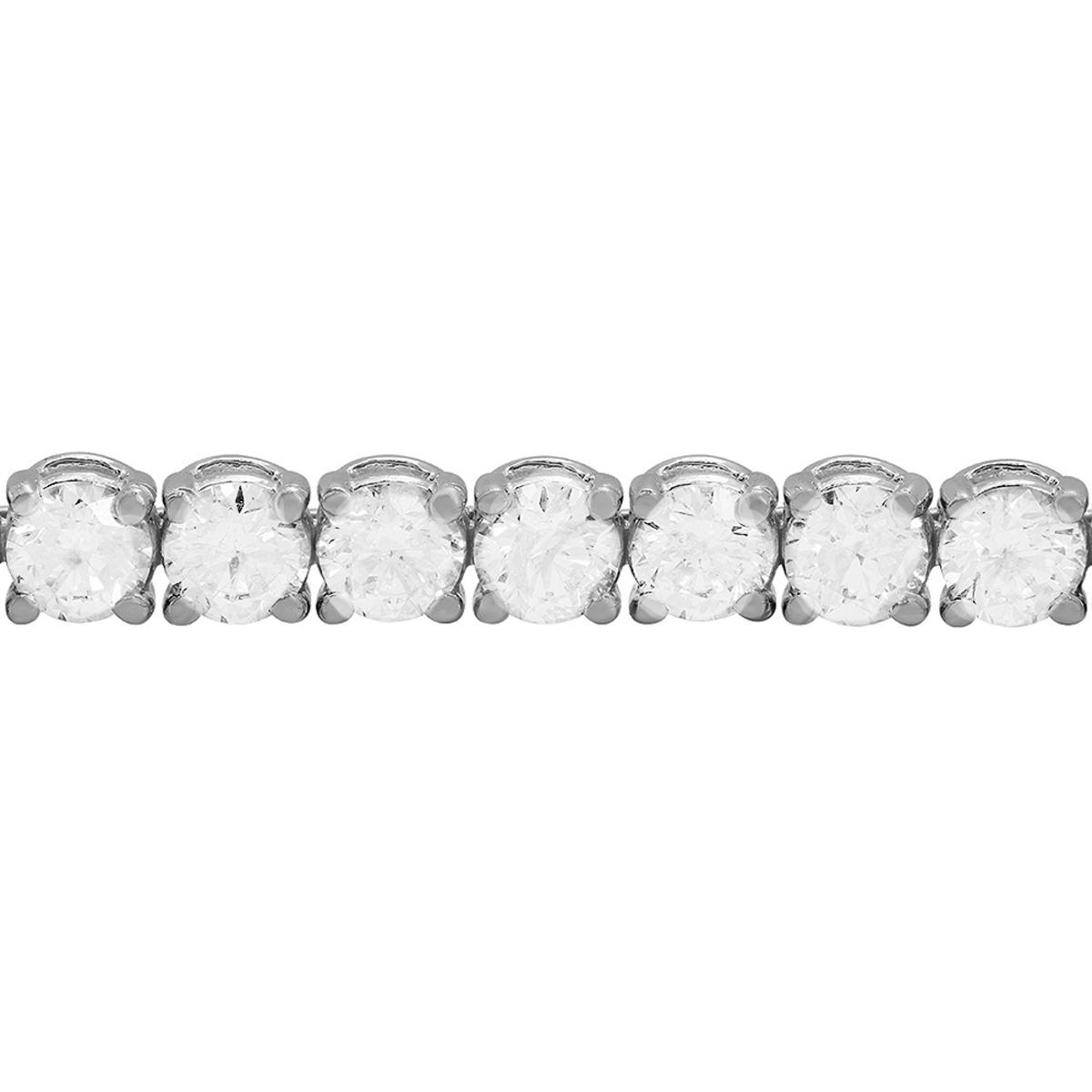 14k White Gold 8.74ct Diamond Tennis Bracelet