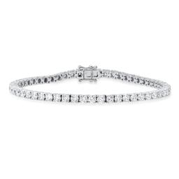 18K White Gold with 5.3ct Diamond Bracelet