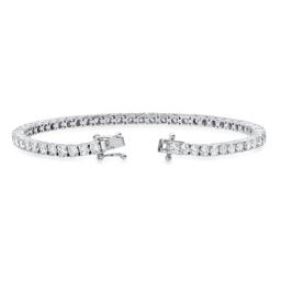 18K White Gold with 5.3ct Diamond Bracelet