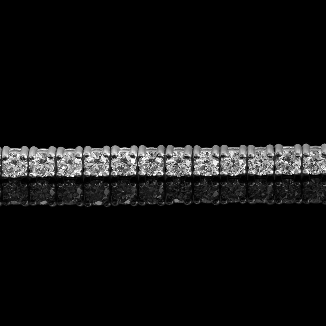 14k White Gold 4.08ct Diamond Bracelet