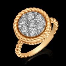 14k Rose Gold 1.09ct Diamond Ring