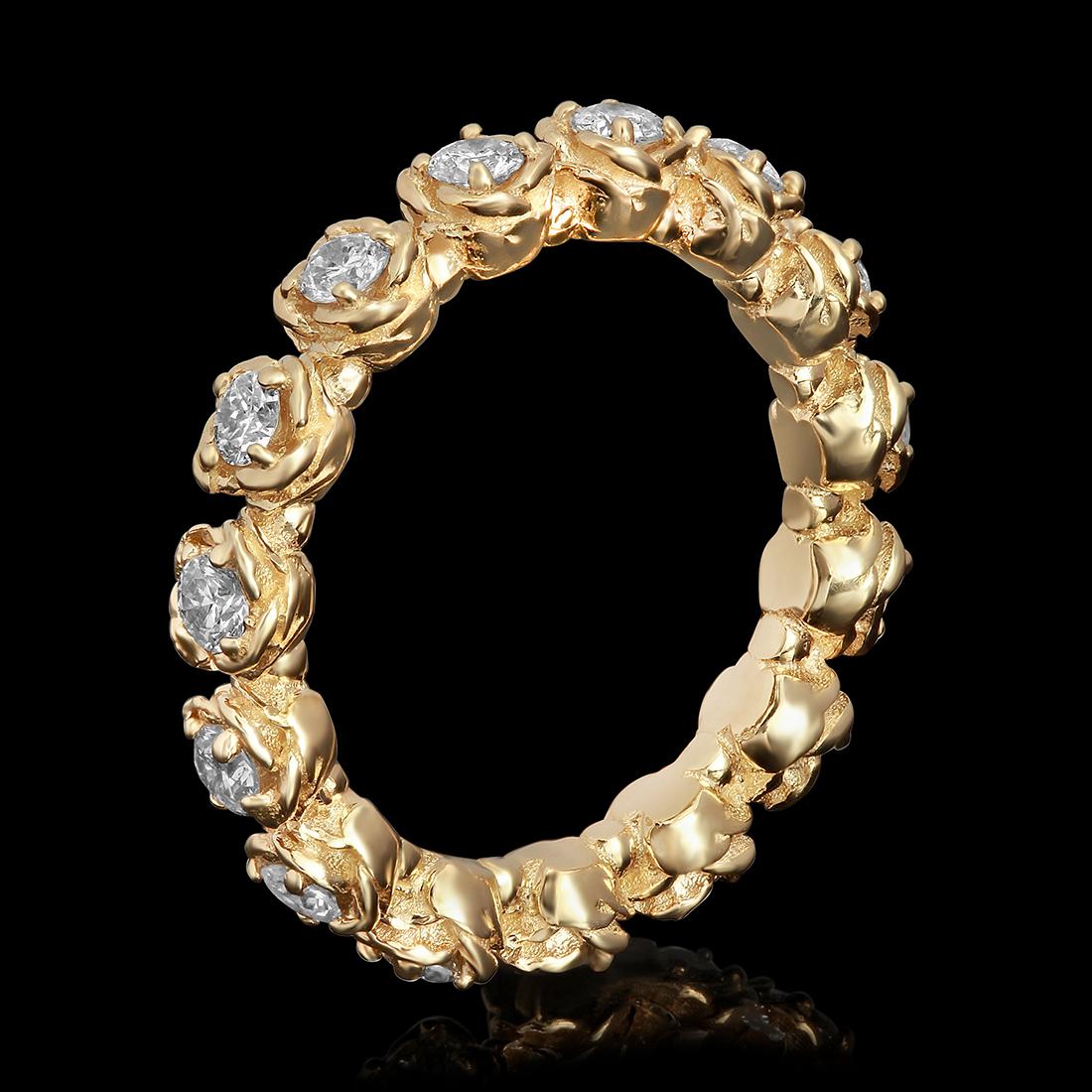 14k Yellow Gold 1.11ct Diamond Ring