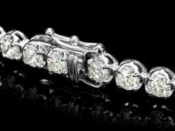 18K White Gold and 8.86ct Diamond Bracelet