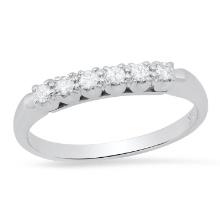 14K White Gold setting with 0.18ct Diamond Band