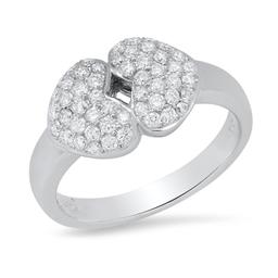 18K White Gold Setting with 0.50ct Diamond Ladies Ring