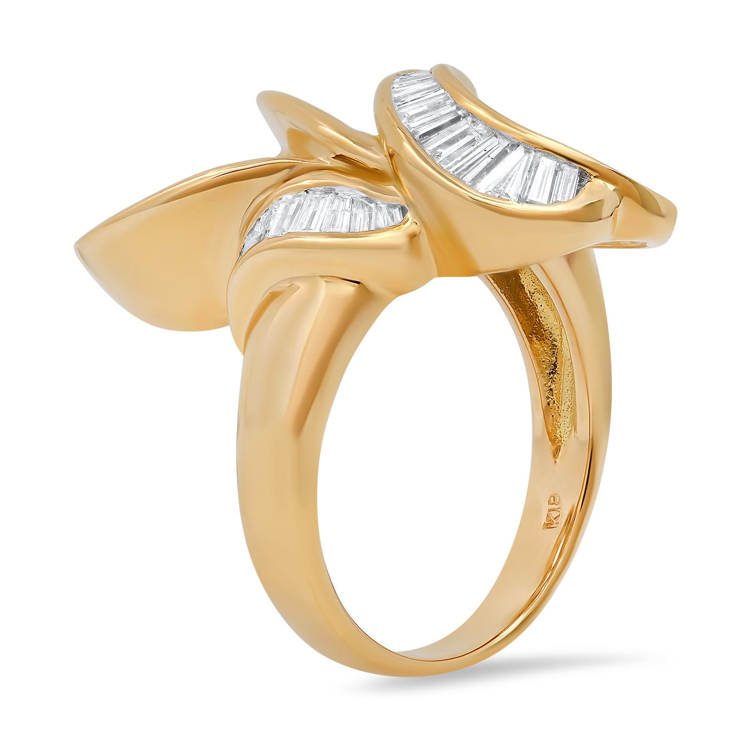 18K Yellow Gold Setting with 1.45ct Diamond Ladies Ring