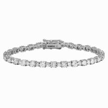 18k White Gold 7.49ct Diamond Tennis Bracelet