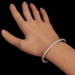 14k White Gold 3.41ct Diamond Bracelet