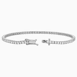 18k White Gold 3.61ct Diamond Tennis Bracelet