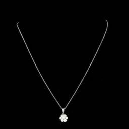 14K Gold 0.97ct Diamond Pendant