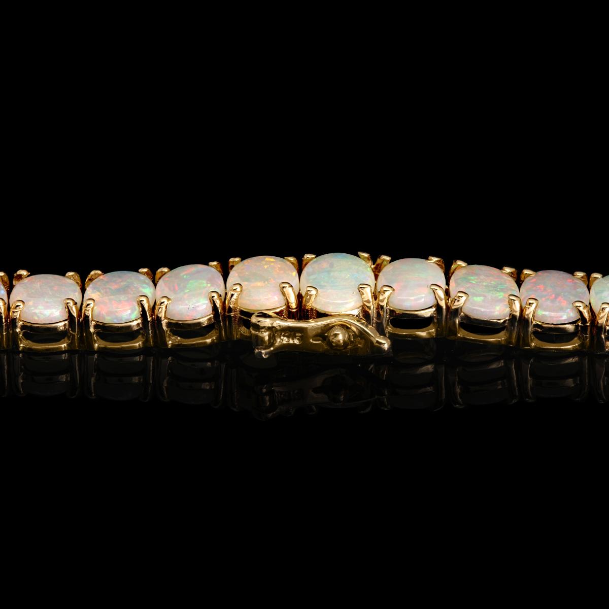 14k Yellow Gold 42.16ct Opal Necklace