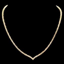 18K Yellow Gold 8.38ct Diamond Necklace