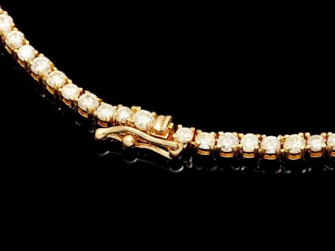 18K Yellow Gold 8.38ct Diamond Necklace