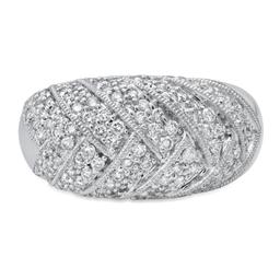 14K White Gold Setting with 0.87ct Diamond Ladies Ring