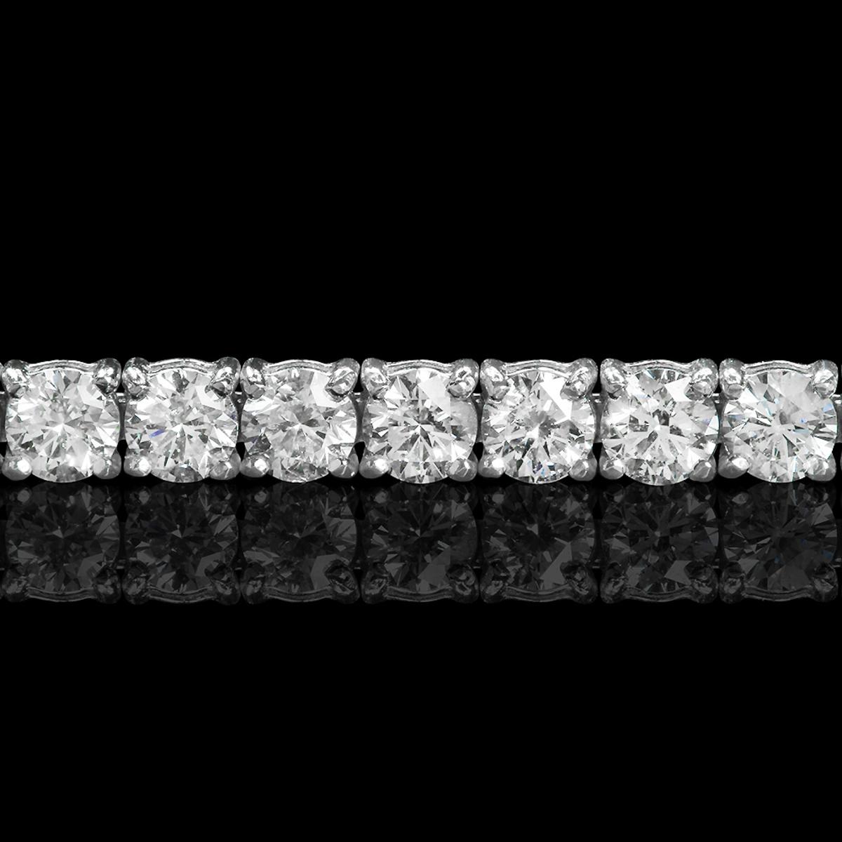 18k White Gold 8.96ct Diamond Bracelet