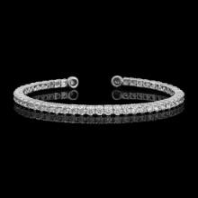 14k White Gold 3.42ct Diamond Bracelet