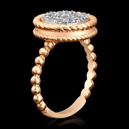 14k Rose Gold 1.09ct Diamond Ring