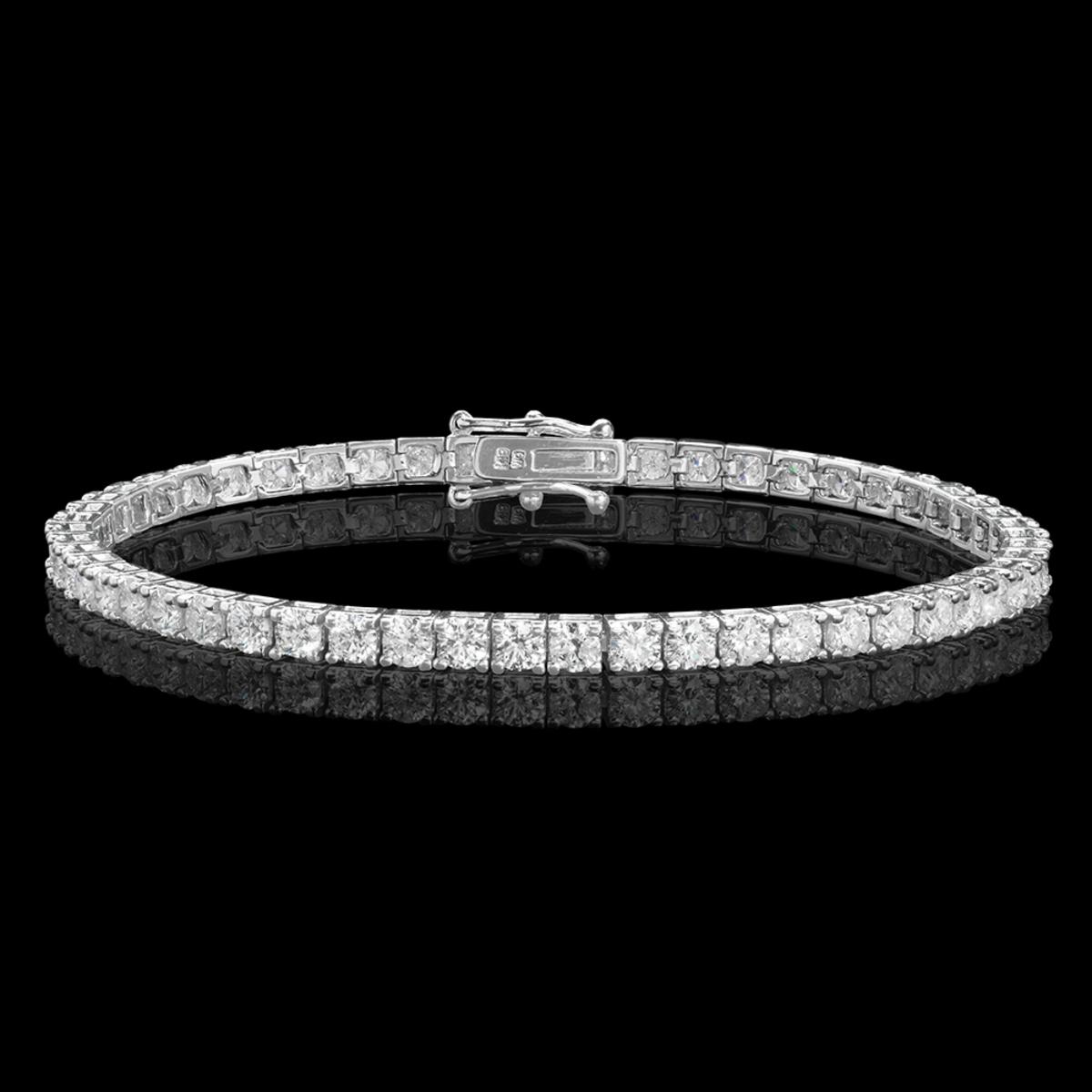 18k White Gold 5.79ct Diamond Bracelet