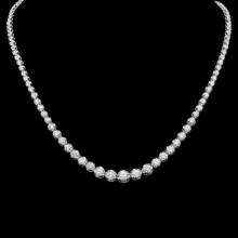 14K Gold 11.13ct Diamond Necklace