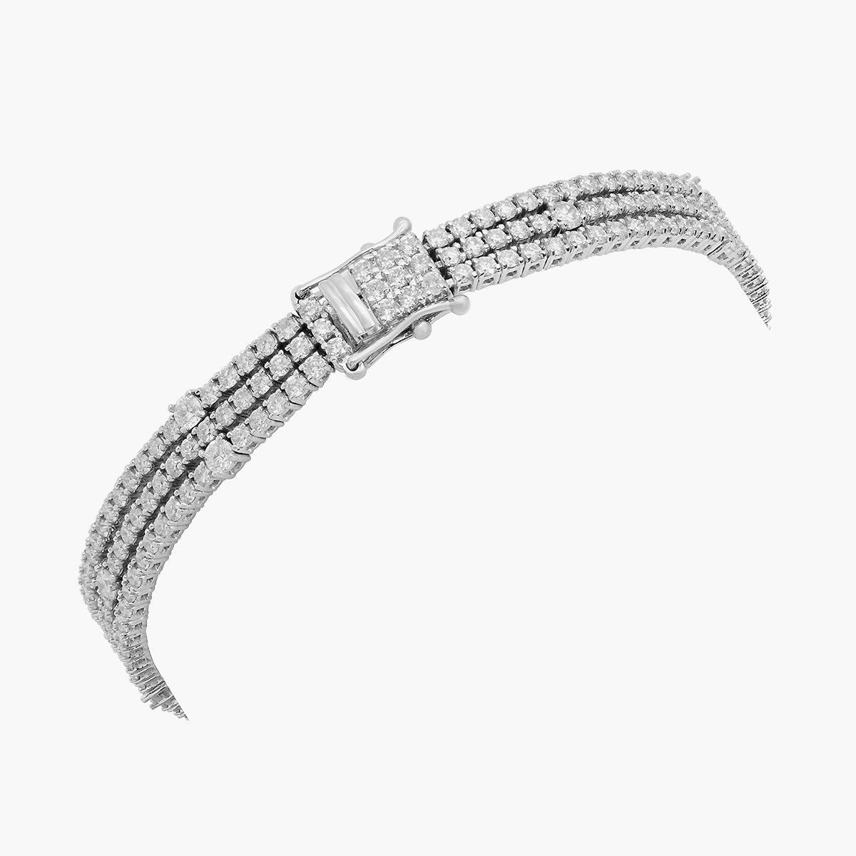 18k White Gold 5.96ct Diamond Tennis Bracelet