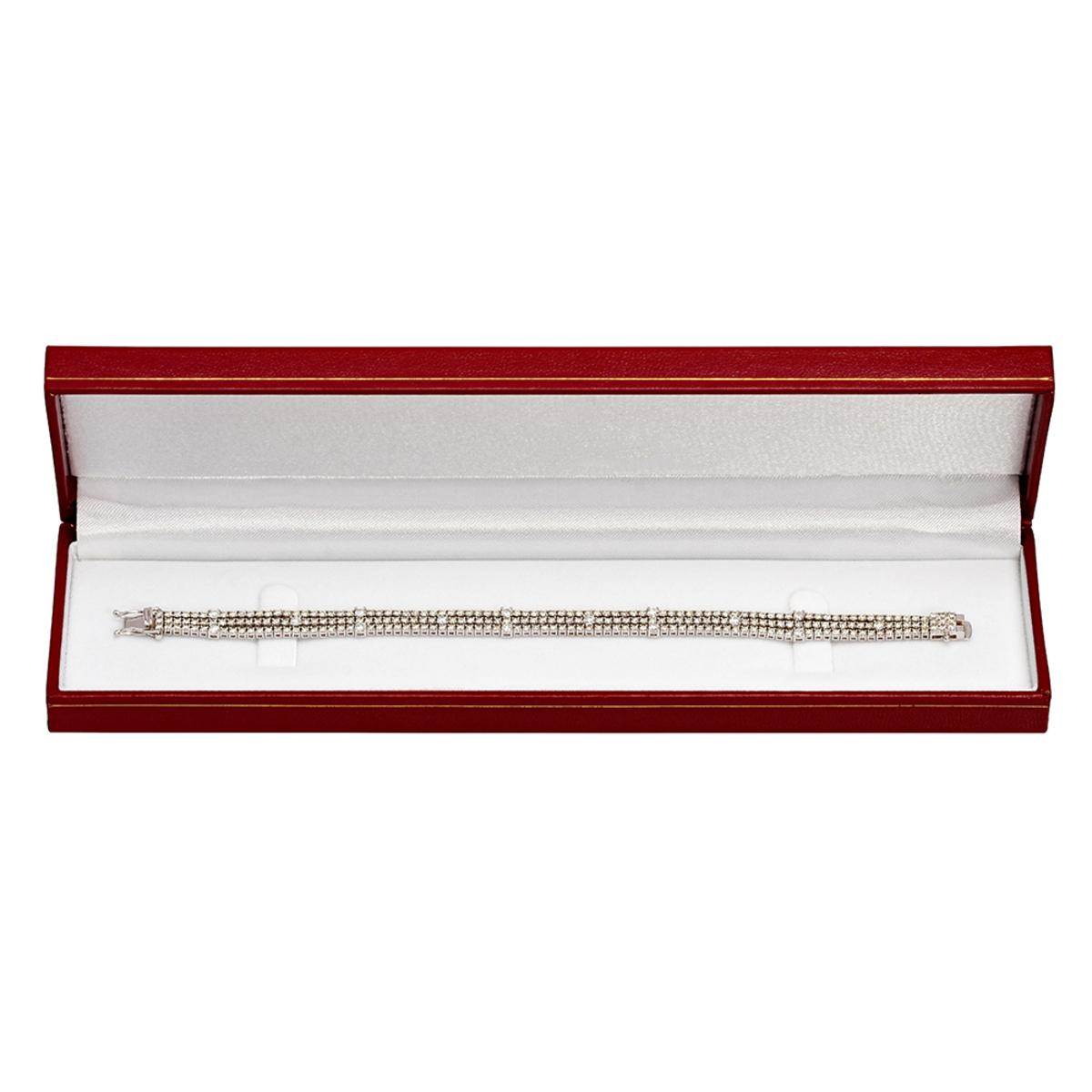 18k White Gold 5.96ct Diamond Tennis Bracelet