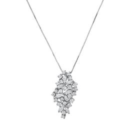 18K White Gold Setting with 1.80tcw Diamond Pendant