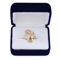 18K Yellow Gold Setting with 1.45ct Diamond Ladies Ring