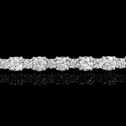 18k White Gold 7.54ct Diamond Bracelet