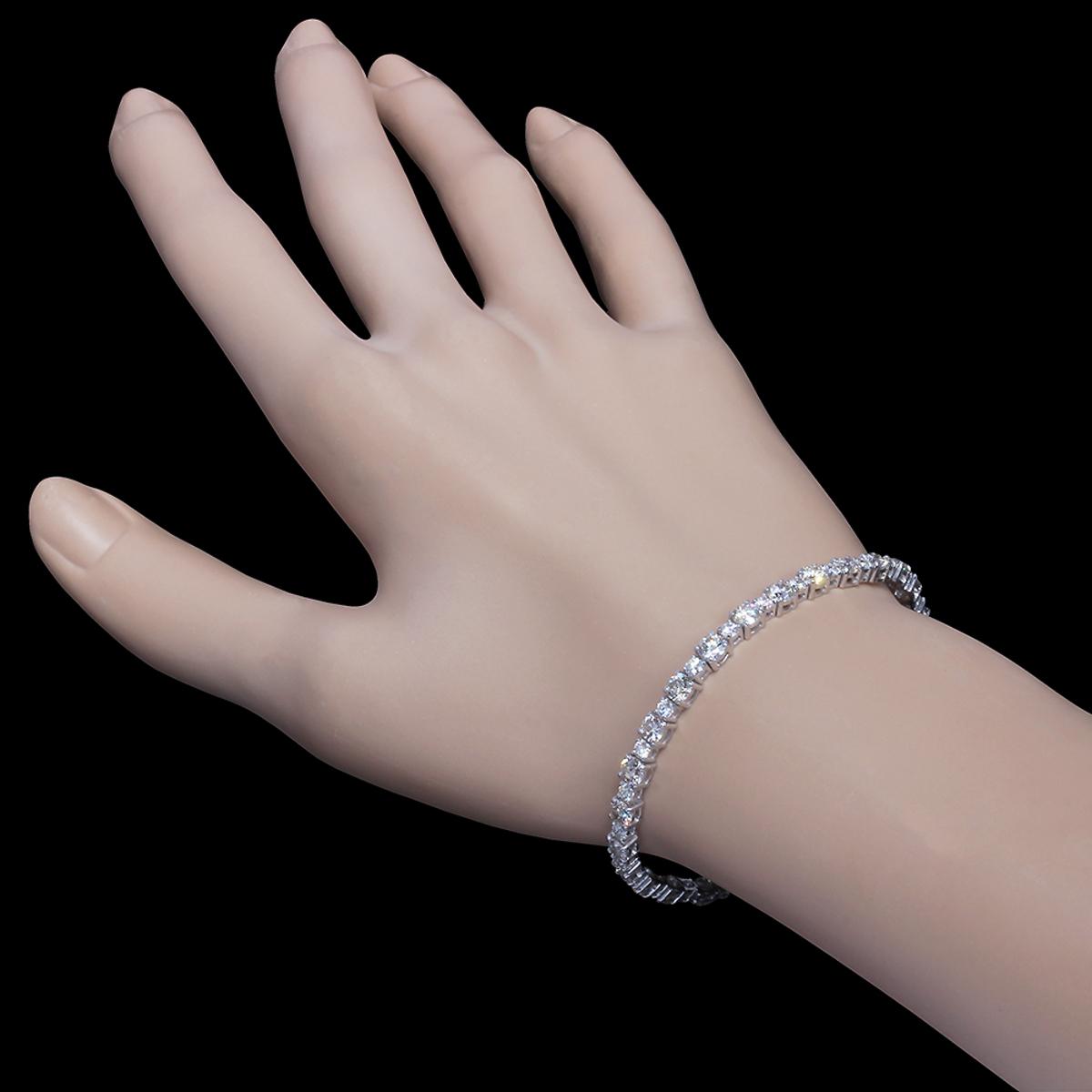 18k White Gold 7.54ct Diamond Bracelet