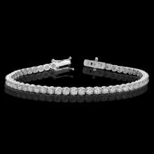 18k White Gold 6.71ct Diamond Bracelet